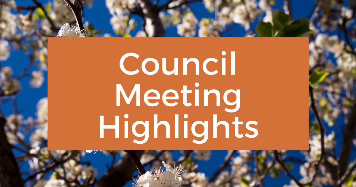 Council Meeting Highlights - September 2021 - Post Image